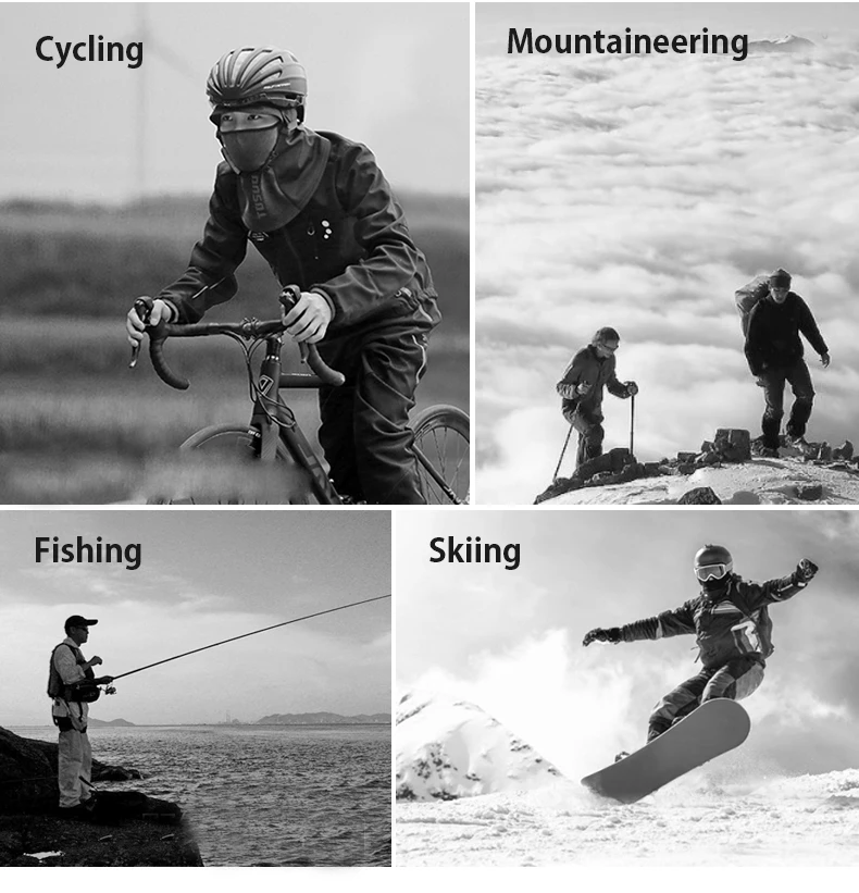 TOSUOD face mask scarf winter face mask bike cycling hat helmet liner Warm and cold-resistant headgear Cycling equipment