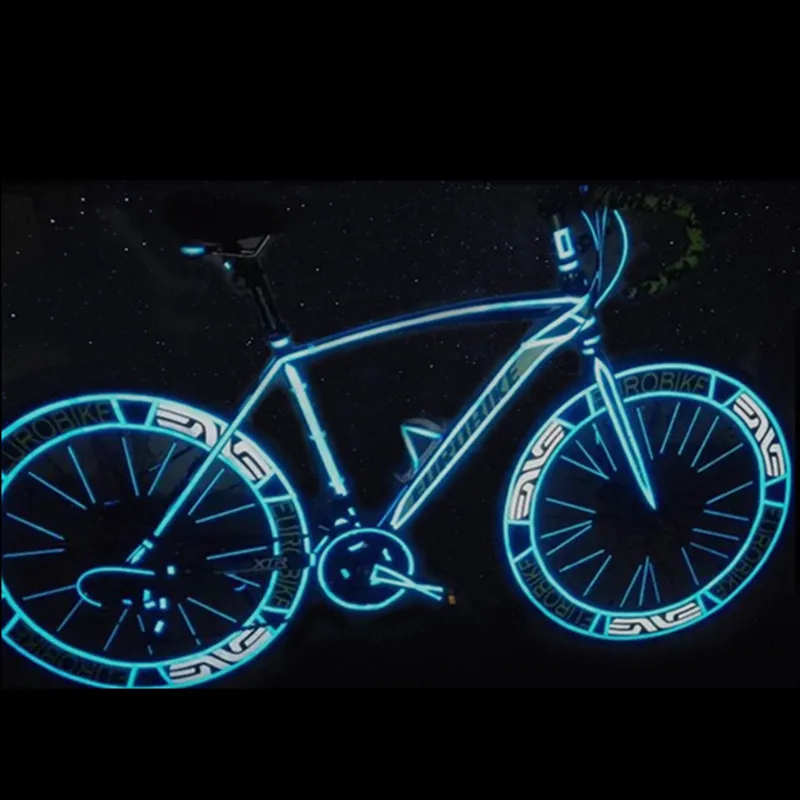 Reflective fluorescent mountain bike bicycle bicycle riding mountain bike reflective stickers tape bicycle stickers bicycle acce
