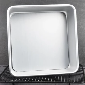

6-Inch Nonstick Square Cake Pan Baking Mould Bakeware Aluminum Alloy Hemming Design, Integrated Moulding,