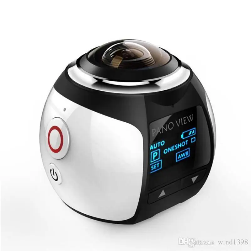High quality V1 360 degree panoramic sports camera mini 3D wifi sports DV 4K full HD 30m waterproof outdoor action video cameras