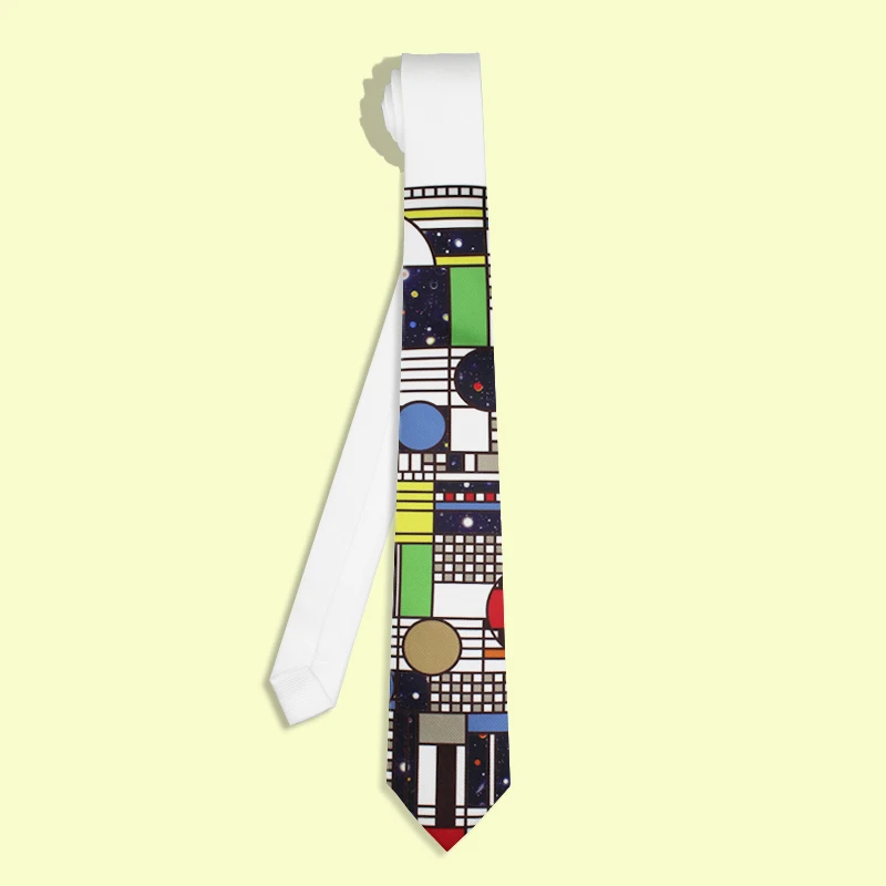 

Imagination Printed Neck Tie With Gift Box Packed High Quality Branded Men Casual Ties For Party Boys Girls Neckties Slim Ties