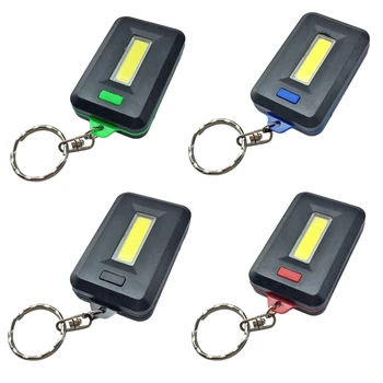 

10pc Mini LED Flashlight Keychain Portable Keyring Light Torch 45LM 3 Modes Emergency Camping Fishing Backpack Light