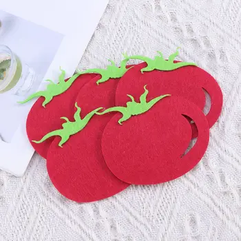 

5Pcs Red Wall Stickers Diy Cartoon Vegetable Decorative Wallpaper Wall Sticker For Bedroom Wallpapers Papel De Parede 2020