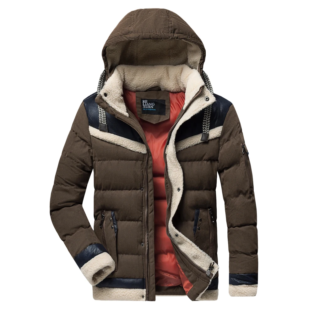 Мужская зимняя брендовая Новая повседневная теплая Толстая флисовая ветрозащитная куртка, мужские парки, новая роскошная верхняя одежда, шапка, кожаная парка, мужские куртки, пальто