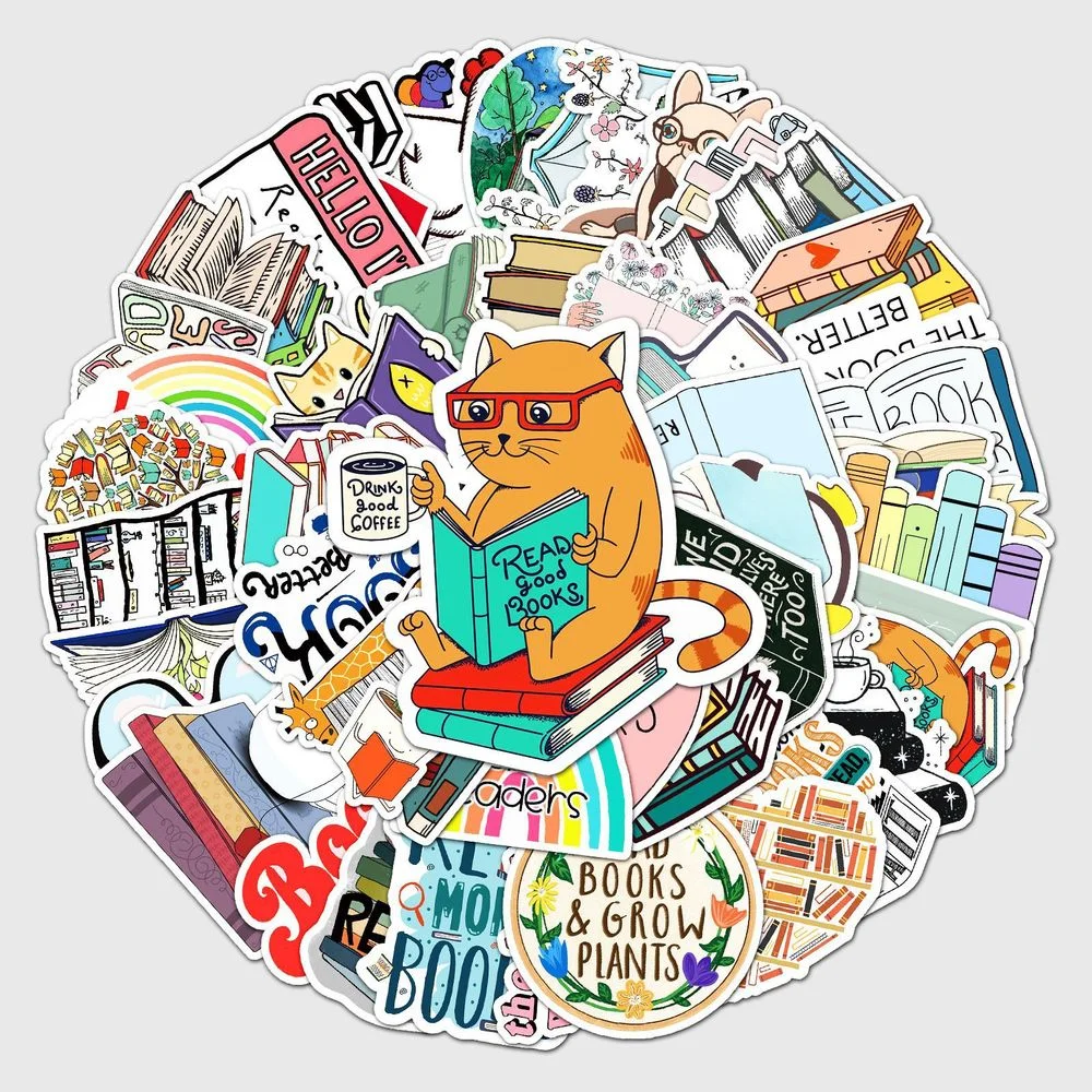 10/50Pcs Pinguim Bonito Livro De Leitura Adesivos Para Notebook Motocicleta  Skate Computador Decal Dos Desenhos Animados Bagagem Decal Adesivo -  AliExpress, image size:1000x1000