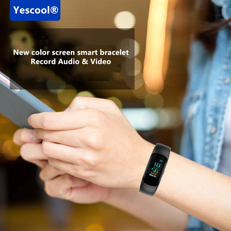 Цифровая камера Yescool A10 рекордер браслет диктофон часы профессиональный мини