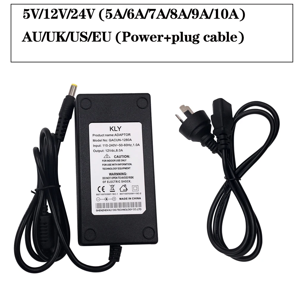 AC100-240V-DC5-24V 1A 2A 3A 4A 6A 8A 9A 10A адаптер трансформаторы драйвер зарядное устройство для 5 в 12 В 24 В светодиодные ленты ЕС США Великобритании AU