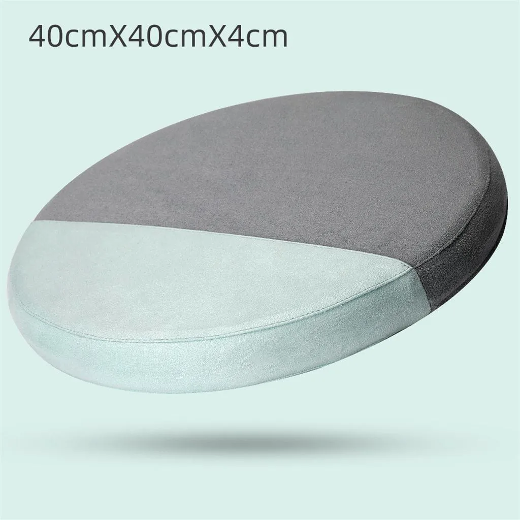 40X40X4 см, подушка для офисного стула из пены с эффектом памяти, подушка для автомобильного сиденья, ортопедическая, облегчающая боль, круглая подушка для сиденья, подушка для сиденья - Цвет: Gray