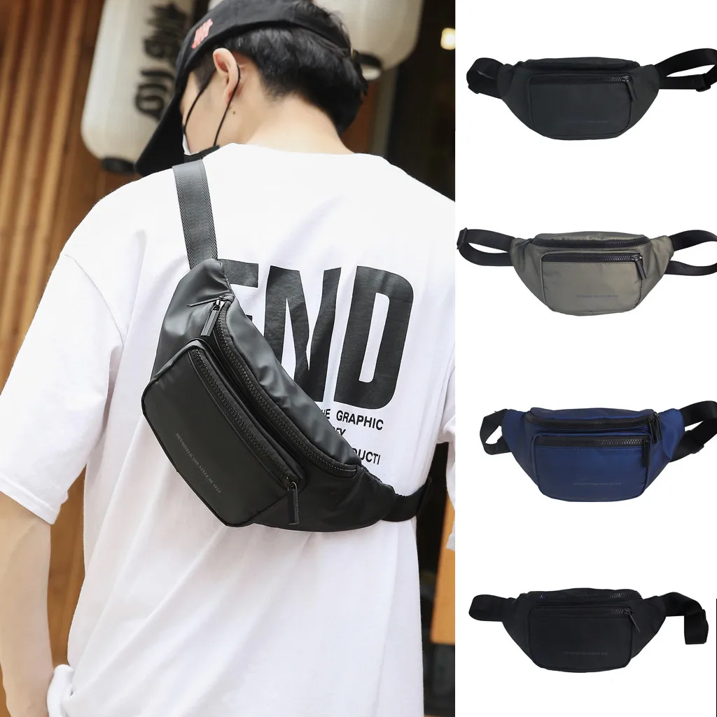 CONEED Fashion Waist Packs Unisex Large Capacity Sports Messenger Shoulder Bag Pouch For Women Run Outdoor Sports Chest Bag