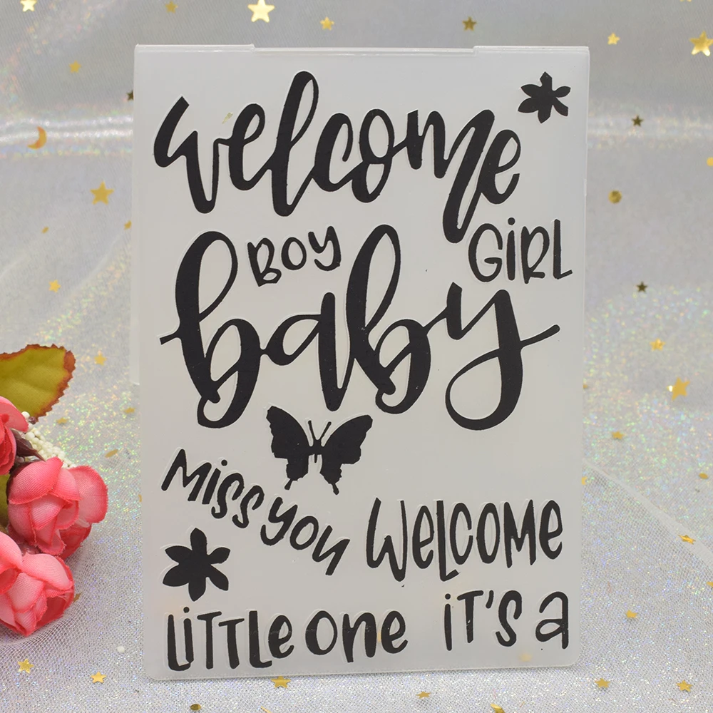Baby Pattern 3D Embossing Folders for DIY Scrapbooking Paper