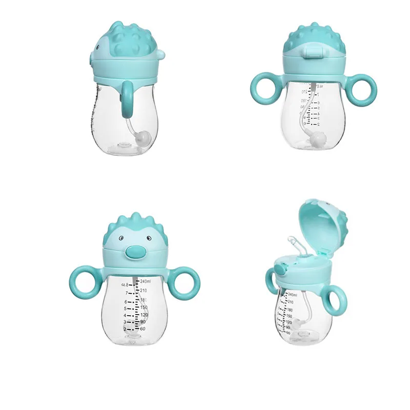 240 мл детская питьевая чашка с трубочкой тритановая бутылка для кормления воды