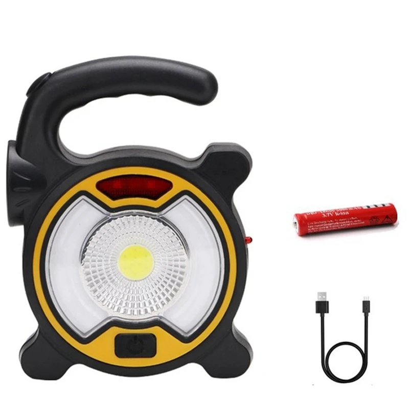 

Double Switch 4 Modes Outdoor Led Floodlight Portable Work Light Led Usb Rechargeable 18650 Flashlight Lampe Camping Tent Light