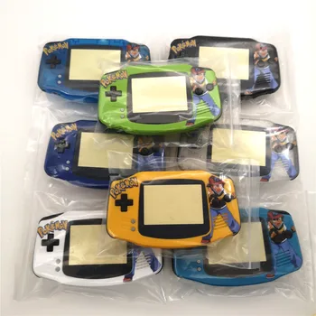

Ash Ketchum Pokémon Figure DIY Full set housing shell cover case w/ rubber pad buttons for GameBoy Advance GBA console