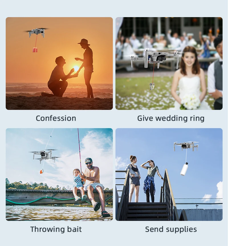 Confession Give wedding ring Throwing bait Send