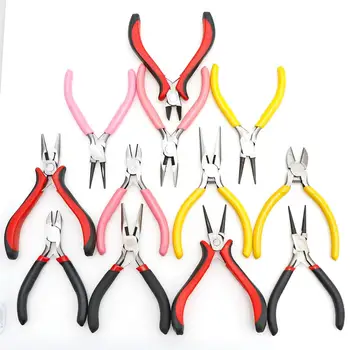 

Pink Yellow ColorJewelry Tools Jewelry Pliers Equipment Round Nose End Cutting Wire Pliers Resin Tools Handmade Accessories