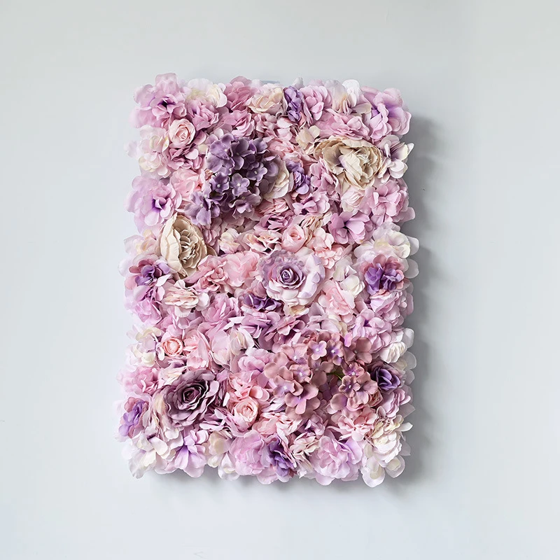 Осенняя цветная искусственная Цветочная настенная панель 40*60 Роза Гортензия