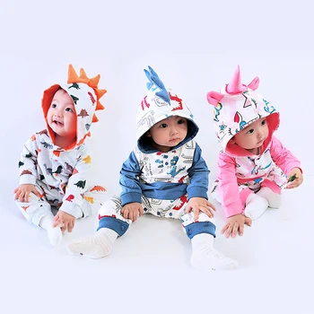 

Newborn Clothes 3D Dinosaur ABDL Onesie Baby Romper Longe Sleeve For Baby Boys Girls Playsuit Hooded Children Jumper