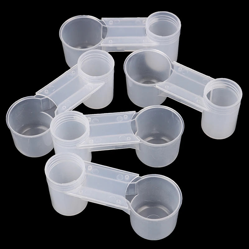 Plastic Bird Feeder Clear Water Bottle Drinker Cup Double Port Water Diversion Device For Pigeon 5Pcs bird feeder parrot feeder bird water drinker