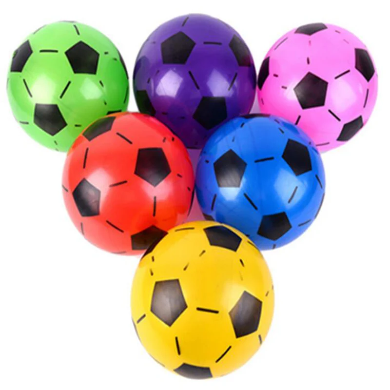 

22cm Inflatable Rubber Ball Infant Educational Toys Thickening PVC Balloon Inflatable Toys Inflatable Football Children's Gifts