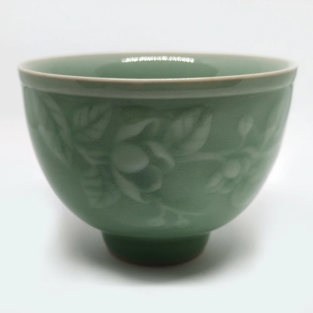 Китайская чайная чашка 160 мл фарфоровая китайская Longquan Celadon церемония посуда для