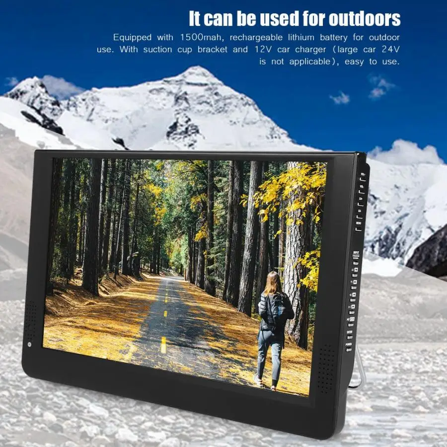 

Mini 12" HD Portable TV Led Televisions Digital 1280*800 Car Tv Audio Video Player Car Television DVB-T For Dvb-T/ TV Portatil