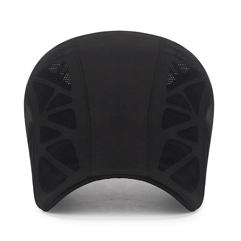 Newsboy Hat Summer Driver Hat Newsboy Cap Breathable Mesh Men Caps Male Outdoor Golf Cycling Panama Vintage Unisex Mesh Berets Flat Hats