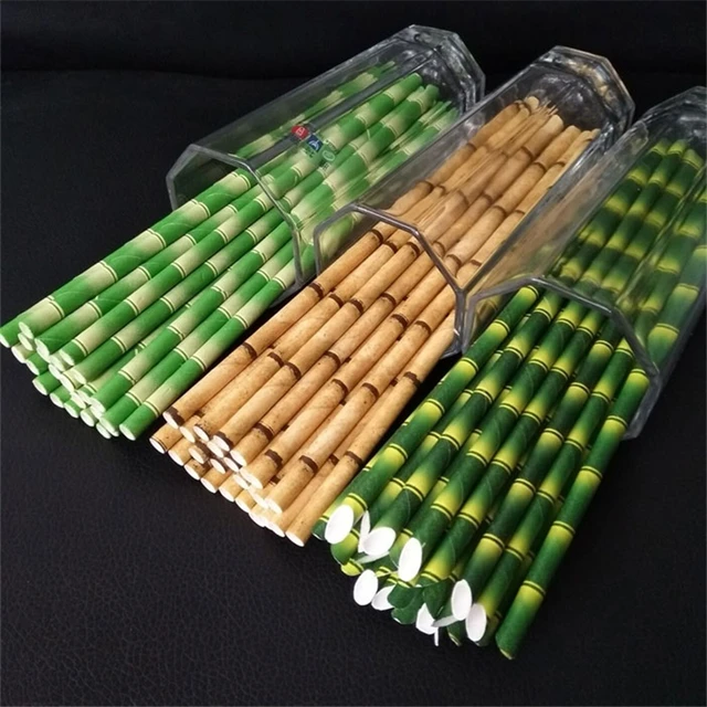 Bio bambou pailles pour cocktails - S