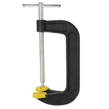 

4 Inch Heavy Duty C-Clamp Malleable Double Head G-Clamp Desktop Mount Holder Metal Carpenter Handyman Vise Grip Woodworking Tool