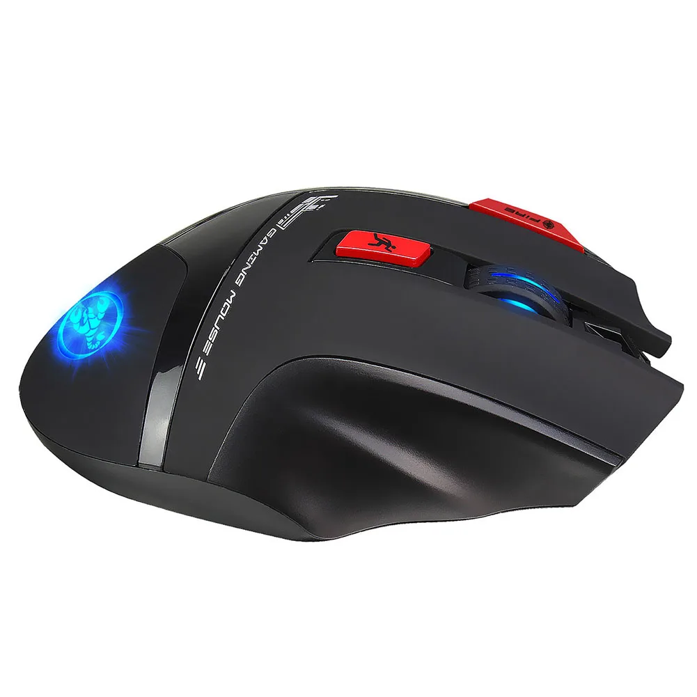 T88 Компьютерные аксессуары 4800 dpi беспроводной светодиодный подсветка Регулируемая мышь 2,4G 7 клавиш Ноутбук игровой