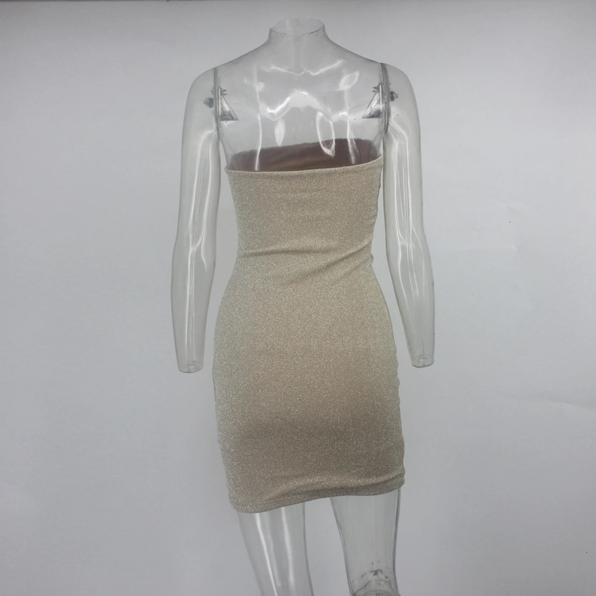 Justchicc Spaghetti Strap Sexy Mini Dress Women Backless Strapless Short Bodycon Dress Casual Basic Beach Summer Dress Vestidos