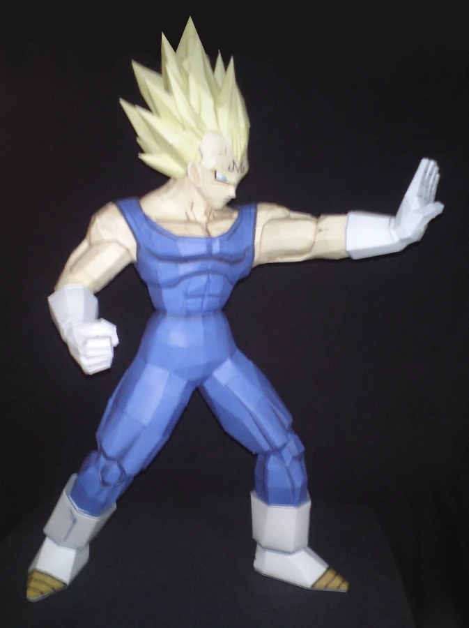 Dragon Ball Demonize Vegeta 3D бумажная модель Diy