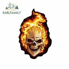 EARLFAMILY 13cm x 6.7cm for Sticker Ghost Rider Fine Decal RV VAN 3D DIY Waterproof Anime Windshield Bumper Windows Vinyl JDM