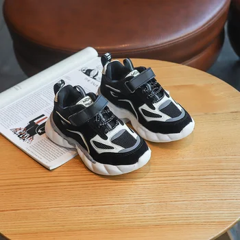 

New Running Shoes Children's Sport Shoes Mesh Girls Boys Autumn Breathable Sneakers Shoes Fluorescent SZ098