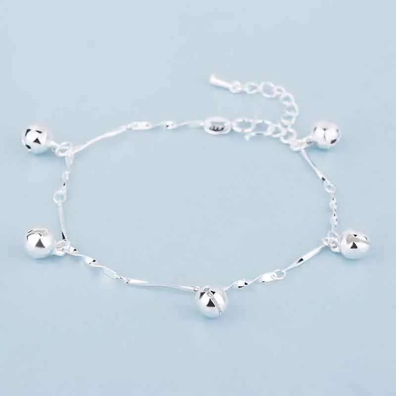 XIYANIKE стерлингового серебра 925 Регулируемая цепь корейский Шарм милый колокол браслеты и браслет для женщин подарок гипоаллергенно