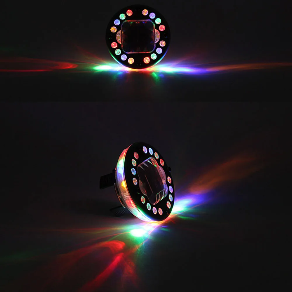 AOTOINK 4 шт. Солнечная энергия вспышка колеса шины 12 светодиодный RGB подсветка для колес автомобиля Декор автомобиля Стайлинг