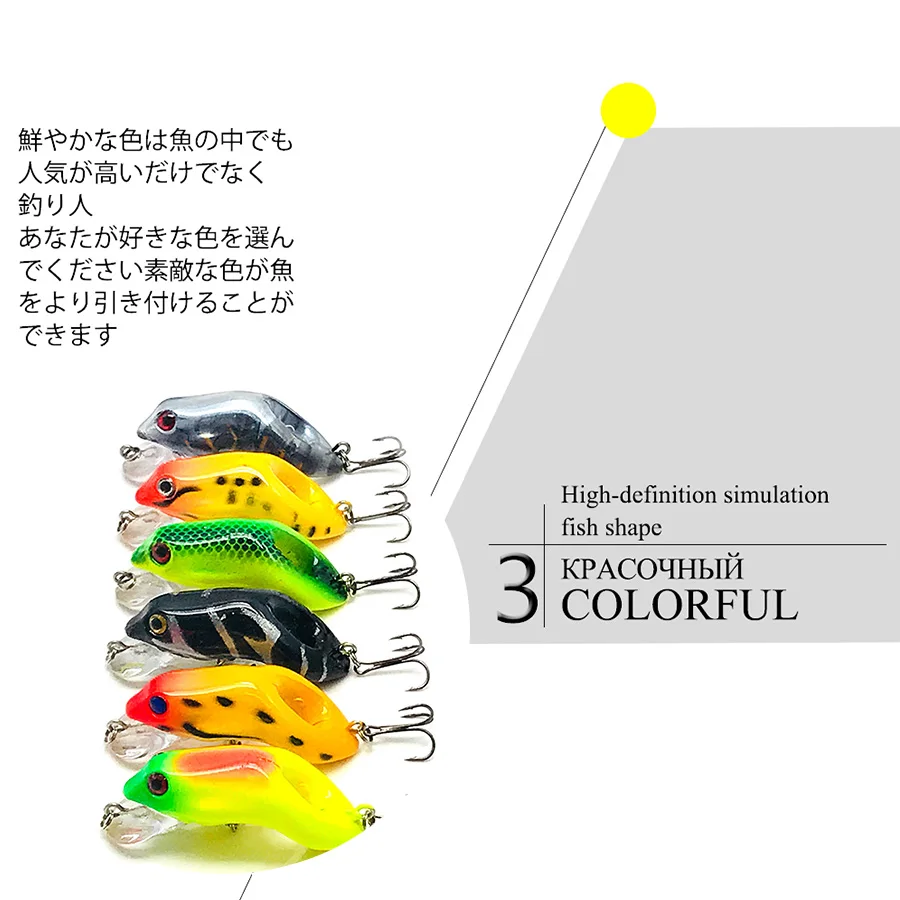 Лягушка искусственный воблер приманка/воблер/Baubles Jerkbait Swimbait Topwater/бас/карп/жесткий/Троллинг/форельные приманки поддельная рыба