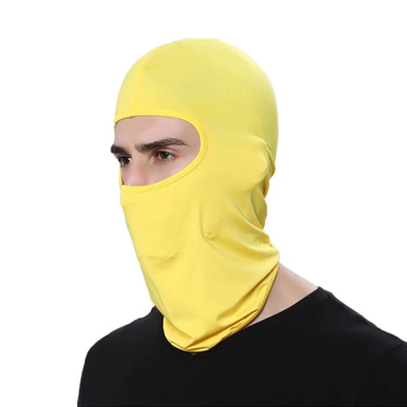 VOLTOP, Тактическая Военная маска для лица, дышащая Балаклава, спортивные головные уборы, быстросохнущие шапочки, ветрозащитная шапка, мотоциклетный шлем - Цвет: Цвет: желтый