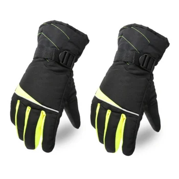 

New Men And Women Anti-snow Warm Wool Ski Gloves Non-slip Waterproof Motorcycle Snowmobile Gloves Snowboard Gloves Hot