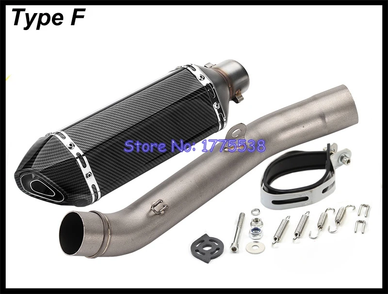 ID: 51 мм Глушитель для мотоцикла Mid Link Pipe для Z800 2013- глушитель для мотоцикла Escape демпфер утечка трубы полный комплект
