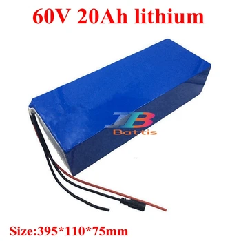 

20Ah 60v lithium ion battery pack electric bicycles bike battery 60v 1000W 1500W with BMS 30A discharge + 67.2V 3A charger