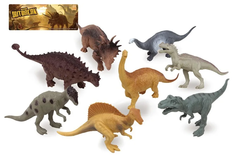 

Foreign Trade Model Solid Dinosaur Model Set Children Plastic Animal Dinosaur Toy Science Cognitive Toy