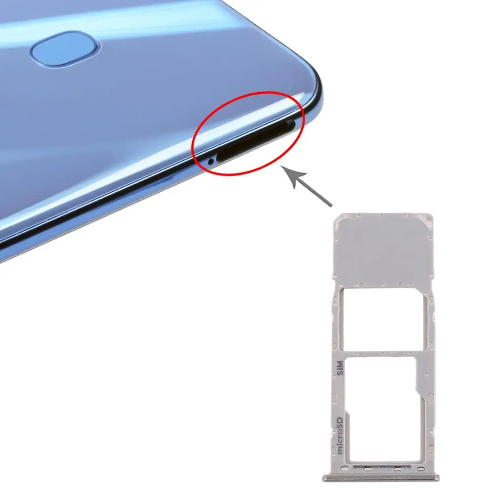 Лоток для sim-карты+ лоток для карт памяти Micro SD для Galaxy A20 A30 A50