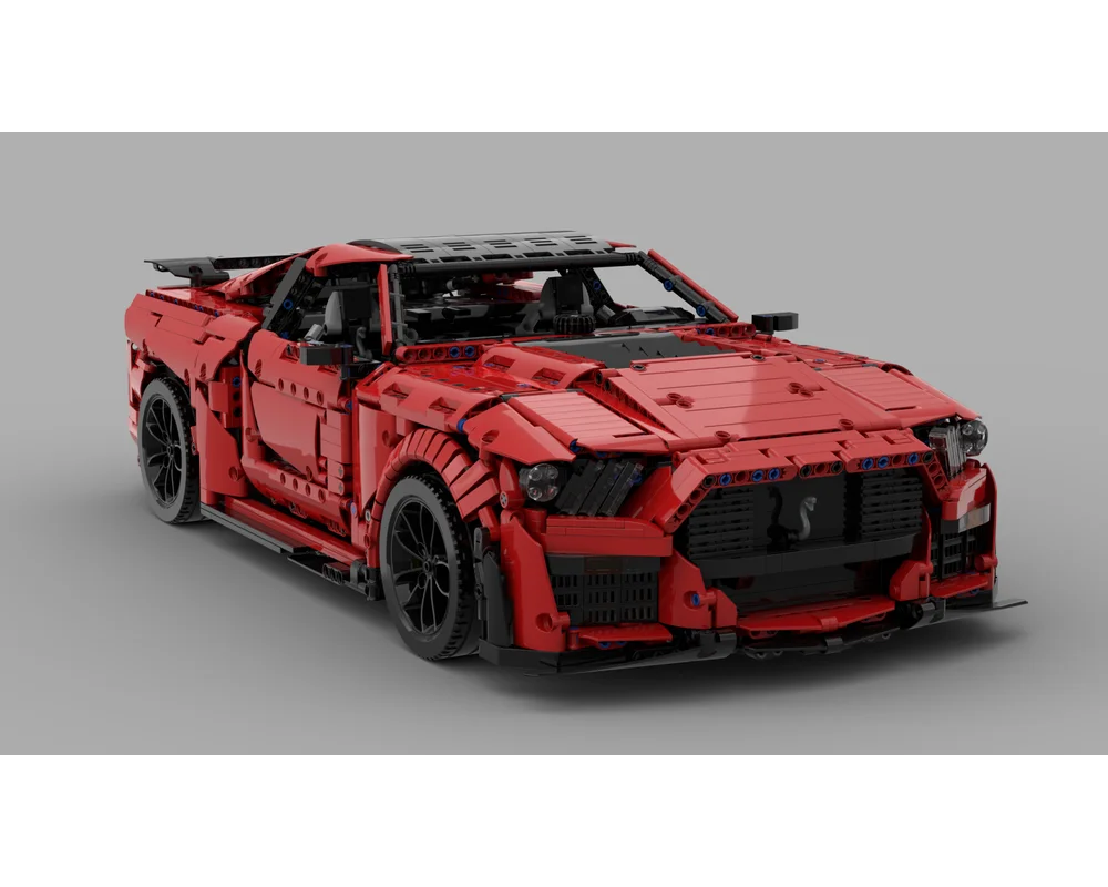 NEW LDD drawing MOC technology building block racing shelbyins gt500s remote control sports car assembly toy boy birthday gift | Игрушки и