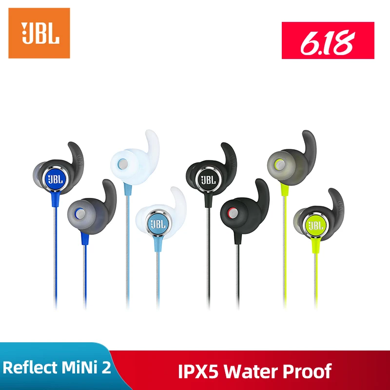 JBL Reflect MiNi 2 спортивные наушники вкладыши на выносливость IPX 5 водонепроницаемые