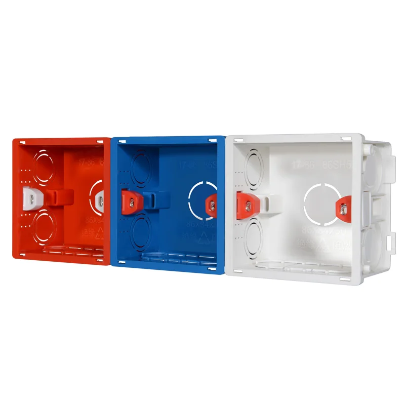 Cassette Box Adjustable 86 Switch Power Socket Box Junction Installation Back Wall Switch Socket Installation switch box,wall socket box