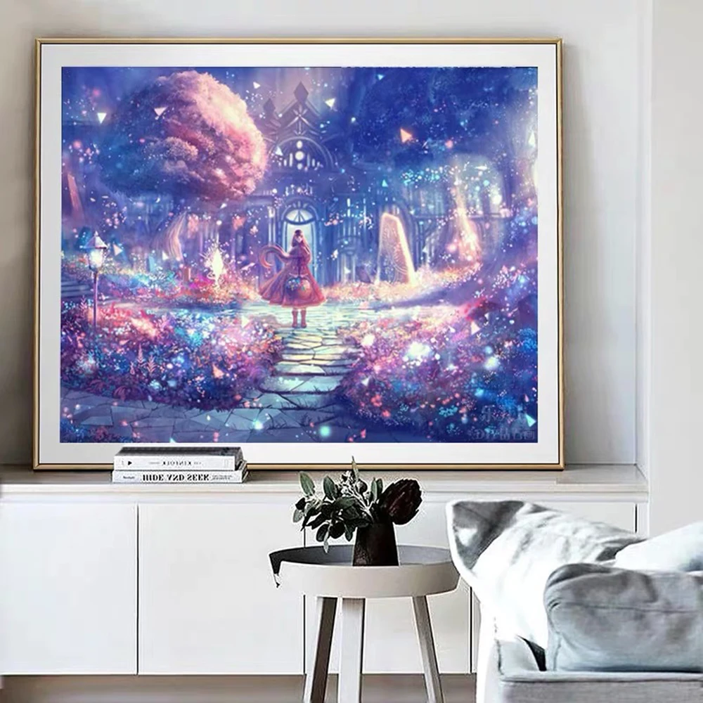 5D Алмазные Картина мультфильм DIY вышивки Dream World Cross Stitch Little Boy Bedroom Домашнее