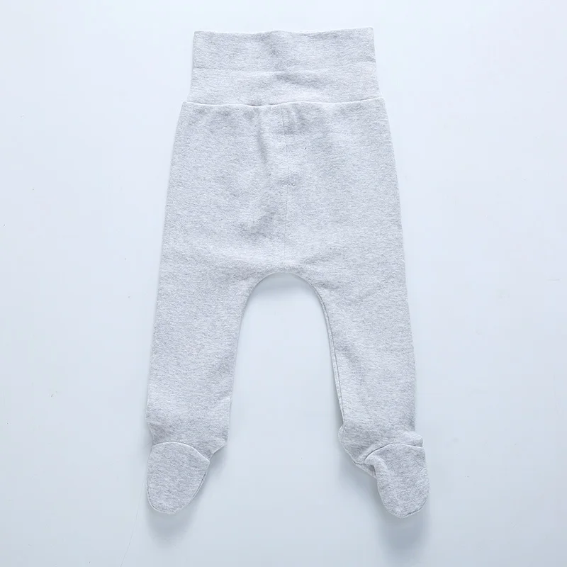 0m-36m Baby  High Waist Footed Pants Newborn Baby Boy Girl Leggings Infant Spring Autumn Pants Sleeper Baby Trousers pajama