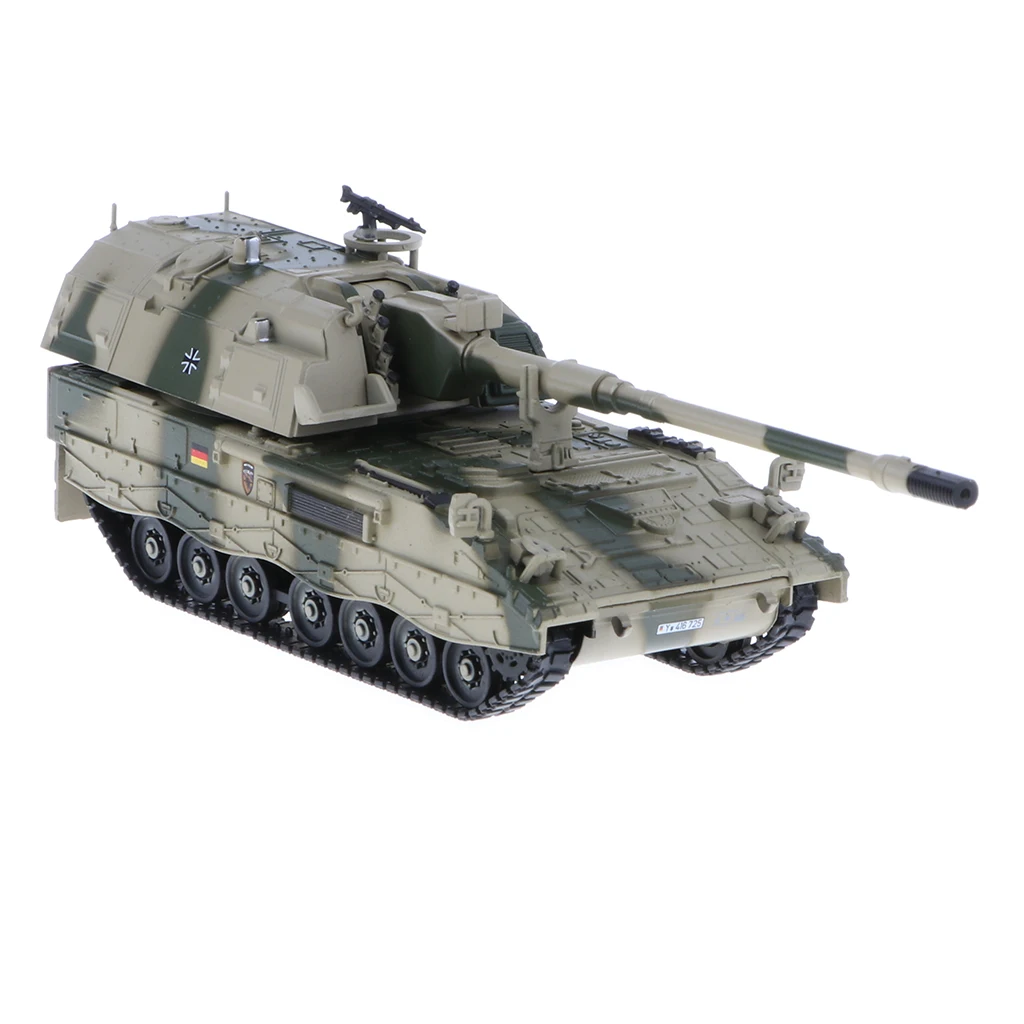 1:72 Panzerhaubitze 2000 Self-Propelled Howitzer Tank German Army Vehicle Model Soldier Toy Gifts #B
