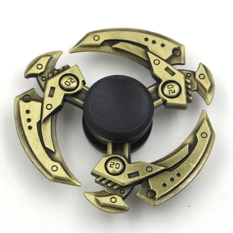 Creative Zinc Alloy Bronze Fingertip Gyro Metal Edc Spinner Gyro Toy Decompression Artifact for Adults Kids 2