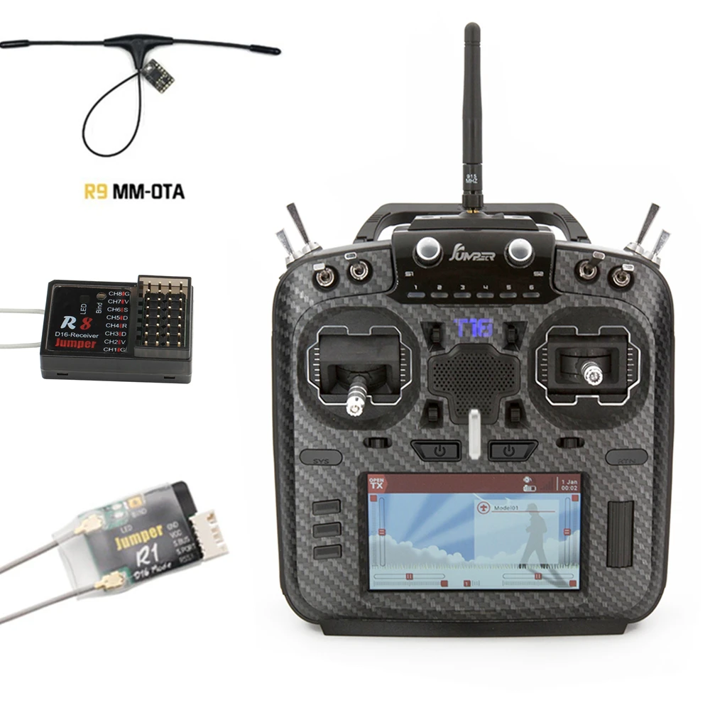 Jumper T18 2.4G 915MHz 16CH Hall Sensor Gimbal JP5IN1 RF Module 4.3inch IPS Screen OpenTX Multi-Protocol Radio Transmitter Mode2